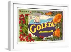 Season's Greetings from Goleta, California-null-Framed Art Print