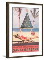 Season's Greetings from Santa Barbara, California-null-Framed Art Print