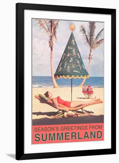 Season's Greetings from Summerland-null-Framed Art Print