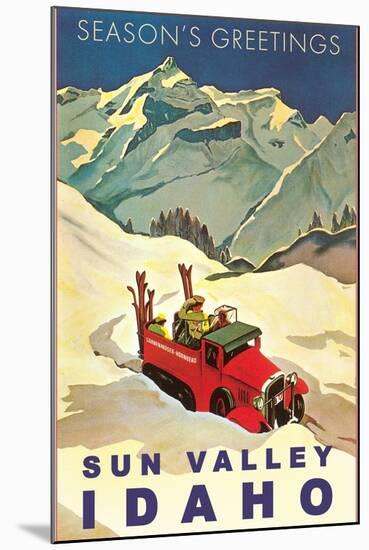 Season's Greetings from Sun Valley-null-Mounted Art Print