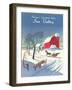 Season's Greetings from Sun Valley-null-Framed Art Print