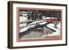 Season's Greetings from Sun Valley-null-Framed Art Print