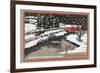 Season's Greetings from Sun Valley-null-Framed Art Print