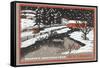 Season's Greetings from Sun Valley-null-Framed Stretched Canvas