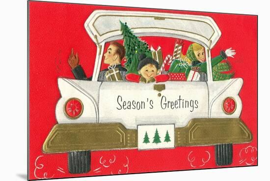 Season's Greetings from the Three of Us-null-Mounted Art Print