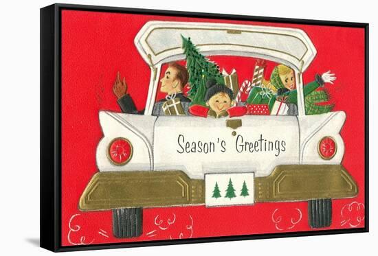 Season's Greetings from the Three of Us-null-Framed Stretched Canvas