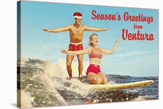 Season's Greetings from Ventura-null-Stretched Canvas