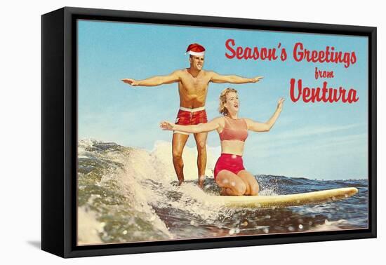 Season's Greetings from Ventura-null-Framed Stretched Canvas