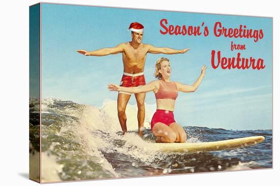 Season's Greetings from Ventura-null-Stretched Canvas