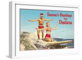 Season's Greetings from Ventura-null-Framed Art Print