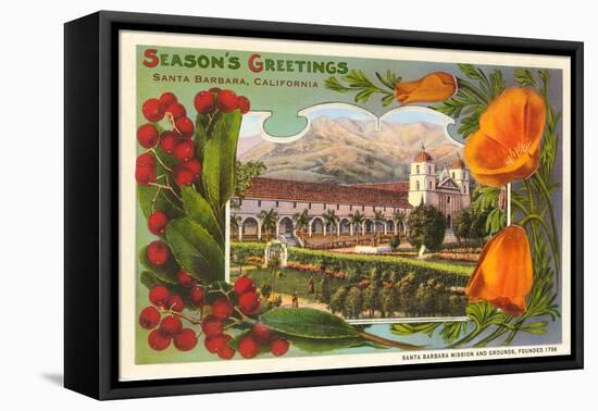 Season's Greetings, Mission-null-Framed Stretched Canvas