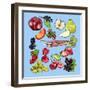 Seasonal Fruit-Claire Huntley-Framed Giclee Print