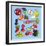 Seasonal Fruit-Claire Huntley-Framed Giclee Print