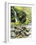 Seasonal Waterfall Near Graves Creek, Olympic National Park, Washington, USA-Stuart Westmoreland-Framed Photographic Print