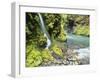 Seasonal Waterfall Near Graves Creek, Olympic National Park, Washington, USA-Stuart Westmoreland-Framed Photographic Print