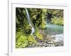 Seasonal Waterfall Near Graves Creek, Olympic National Park, Washington, USA-Stuart Westmoreland-Framed Photographic Print