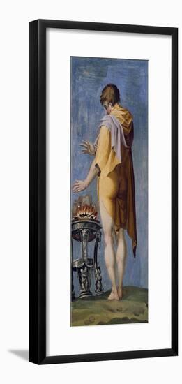 Seasons, Allegory of Winter, 16th Century Decoration of Palazzo Odescalchi at Bassano Romano-null-Framed Giclee Print