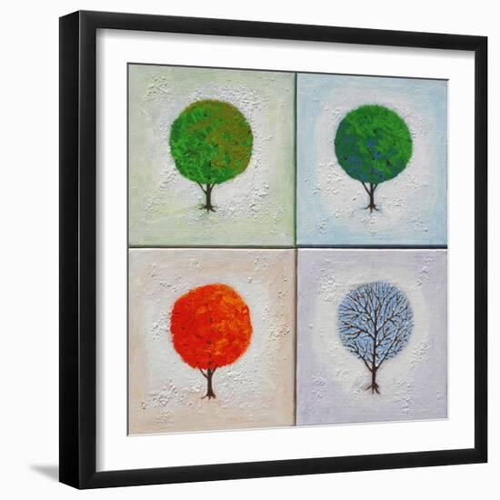 Seasons: Four Square-John Newcomb-Framed Giclee Print