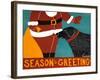 Seasons Greetings Black-Stephen Huneck-Framed Giclee Print
