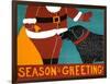 Seasons Greetings Black-Stephen Huneck-Framed Giclee Print