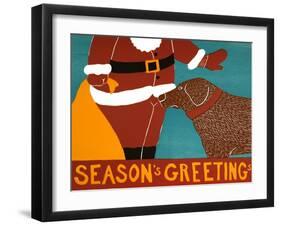 Seasons Greetings Choc-Stephen Huneck-Framed Giclee Print