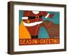 Seasons Greetings Choc-Stephen Huneck-Framed Giclee Print