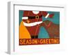 Seasons Greetings Choc-Stephen Huneck-Framed Giclee Print