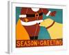 Seasons Greetings Yellow-Stephen Huneck-Framed Giclee Print