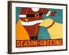 Seasons Greetings Yellow-Stephen Huneck-Framed Giclee Print