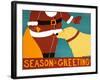 Seasons Greetings Yellow-Stephen Huneck-Framed Giclee Print