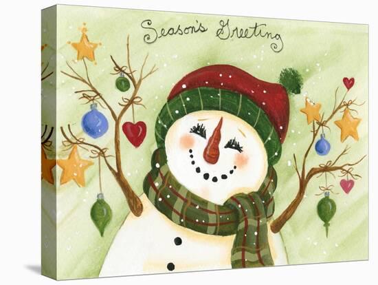 Seasons Greetings-Beverly Johnston-Stretched Canvas