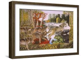 Seasons Of The Wolf-Graeme Stevenson-Framed Giclee Print