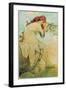 Seasons: Summer, 1896-Alphonse Mucha-Framed Giclee Print