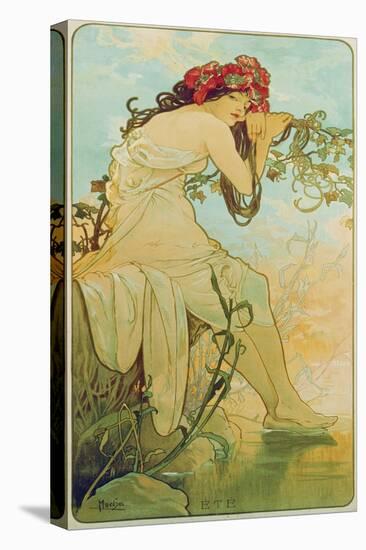Seasons: Summer, 1896-Alphonse Mucha-Stretched Canvas
