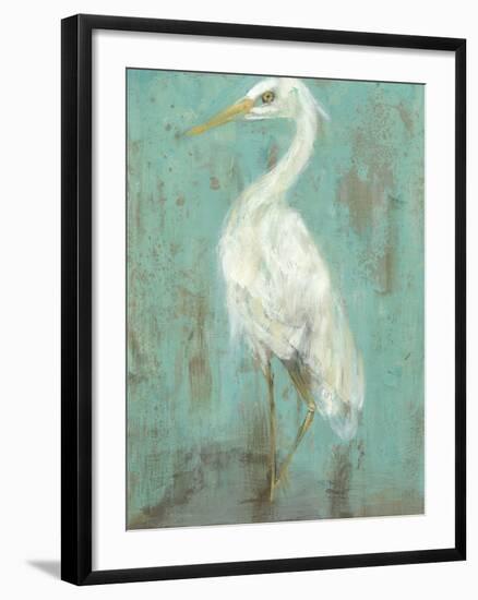 Seaspray Heron II-Jennifer Goldberger-Framed Art Print