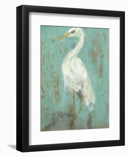 Seaspray Heron II-Jennifer Goldberger-Framed Art Print