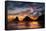 Seastack and headland at sunset, from Devil's Elbow State Park, Oregon-Adam Jones-Framed Stretched Canvas