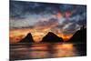 Seastack and headland at sunset, from Devil's Elbow State Park, Oregon-Adam Jones-Mounted Photographic Print