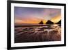 Seastack and headland at sunset, from Devil's Elbow State Park, Oregon-Adam Jones-Framed Photographic Print