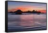 Seastack at sunset, from Seal Rock State Park, Oregon-Adam Jones-Framed Stretched Canvas