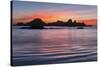 Seastack at sunset, from Seal Rock State Park, Oregon-Adam Jones-Stretched Canvas