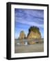 Seastacks at Low Tide, Second Beach, Olympic National Park, Washington, USA-Jamie & Judy Wild-Framed Photographic Print