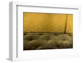 Seat padding with wallpaper-Christine Meder stage-art.de-Framed Photographic Print