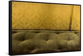 Seat padding with wallpaper-Christine Meder stage-art.de-Framed Stretched Canvas