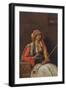 Seated Arnaut, 1857 (Oil on Panel)-Jean Leon Gerome-Framed Giclee Print