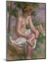 Seated Bather in a Landscape Or, Eurydice, 1895-1900-Pierre-Auguste Renoir-Mounted Giclee Print