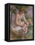 Seated Bather in a Landscape Or, Eurydice, 1895-1900-Pierre-Auguste Renoir-Framed Stretched Canvas