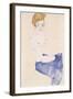 Seated Blue Nude, 1911-Egon Schiele-Framed Giclee Print