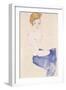 Seated Blue Nude, 1911-Egon Schiele-Framed Giclee Print