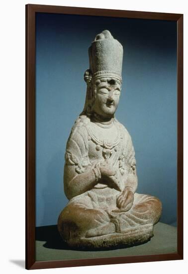 Seated Bodhisattva of Hansong-Sa, Korea, 10th Century-null-Framed Giclee Print